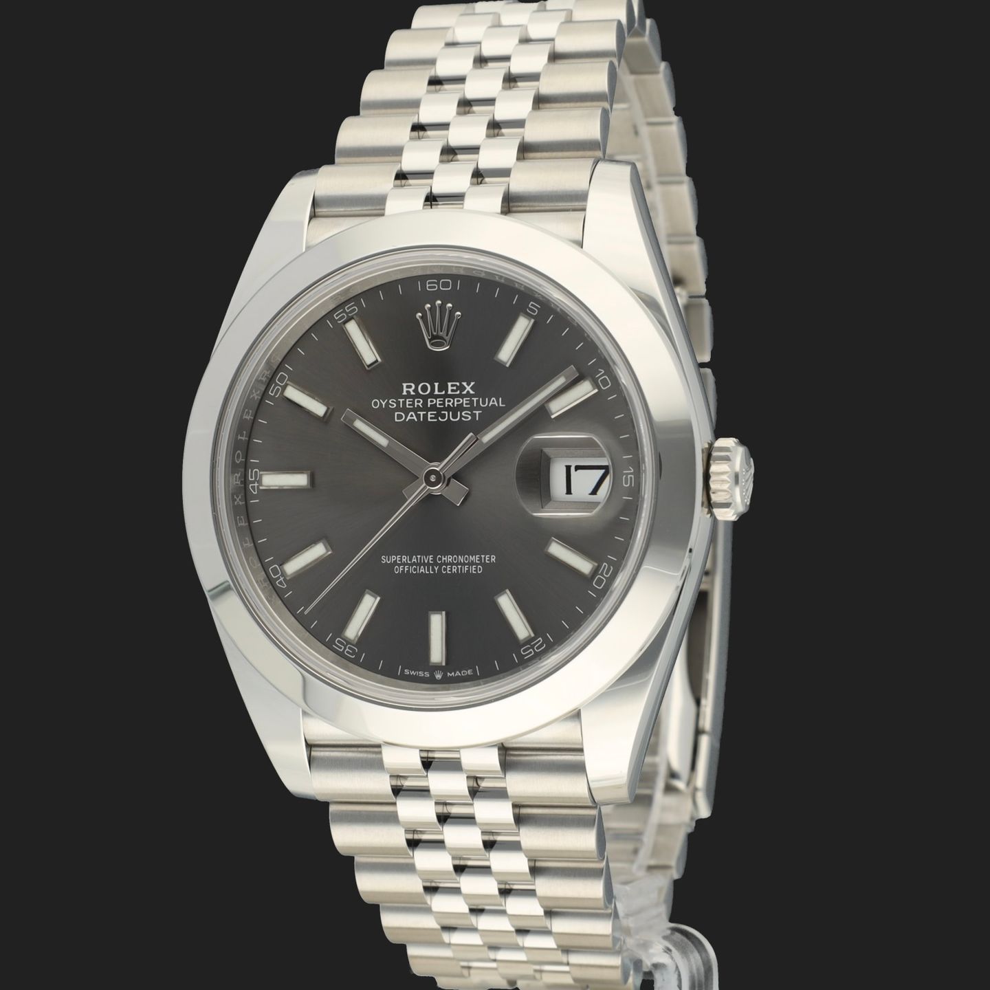 Rolex Datejust 41 126300 (2024) - Grijs wijzerplaat 41mm Staal (1/8)