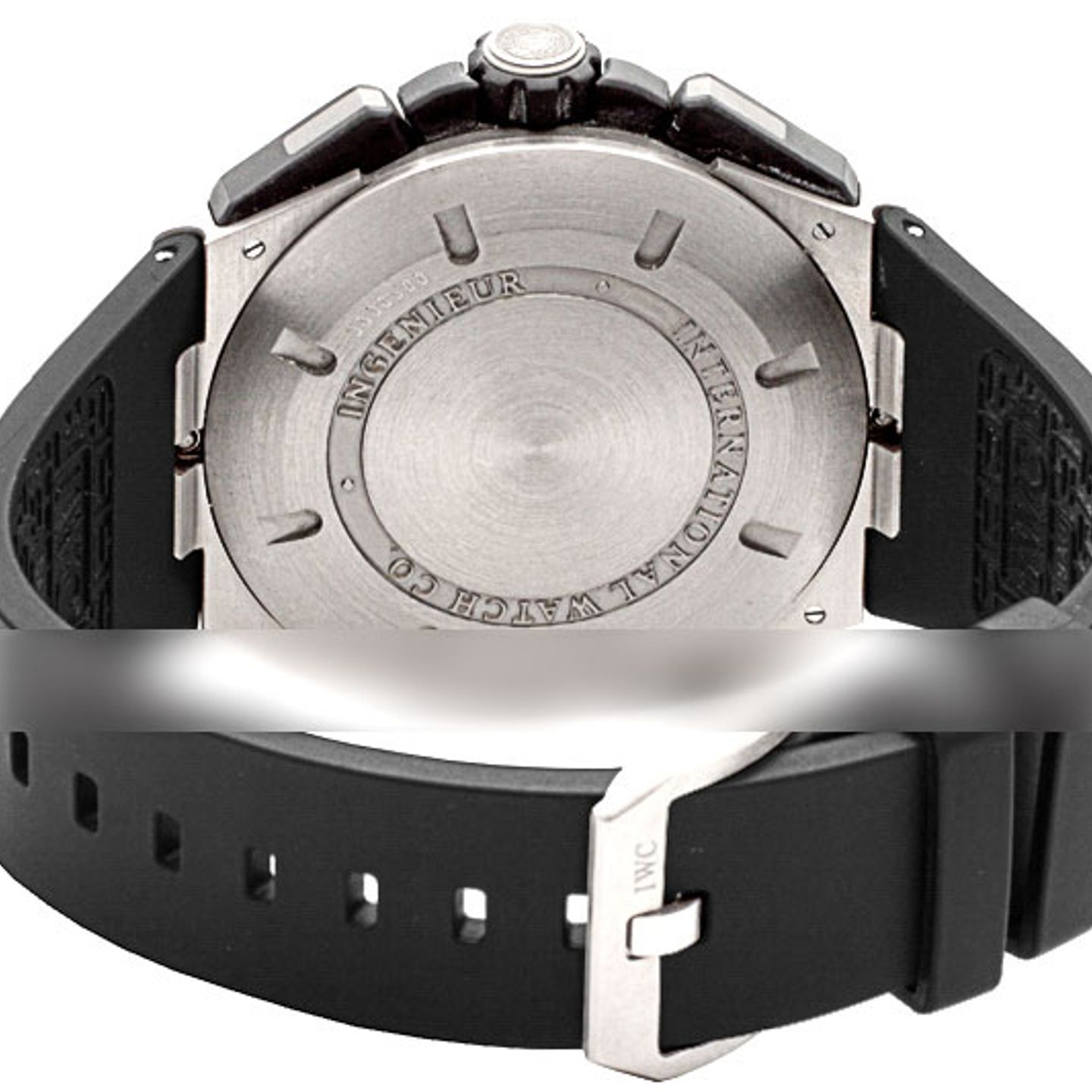 IWC Ingenieur Double Chronograph Titanium IW376501 (2012) - Black dial 45 mm Titanium case (3/4)