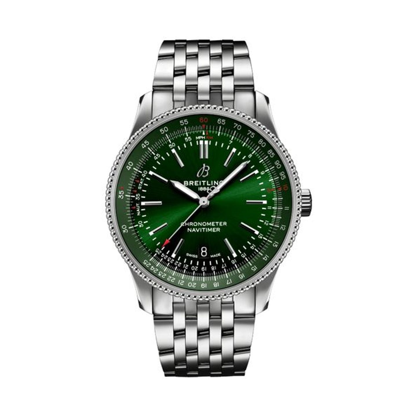 Breitling Navitimer A17326361L1A1 (2024) - Groen wijzerplaat 41mm Staal (2/5)