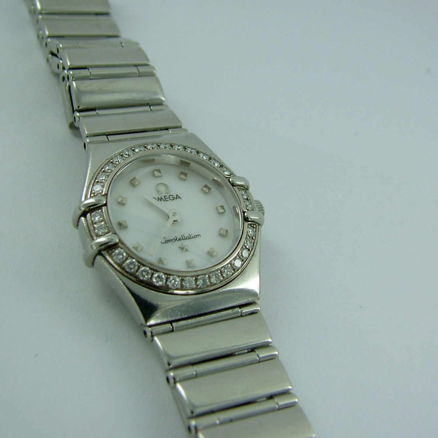 Omega Constellation - (Unknown (random serial)) - White dial 22 mm Steel case (3/5)