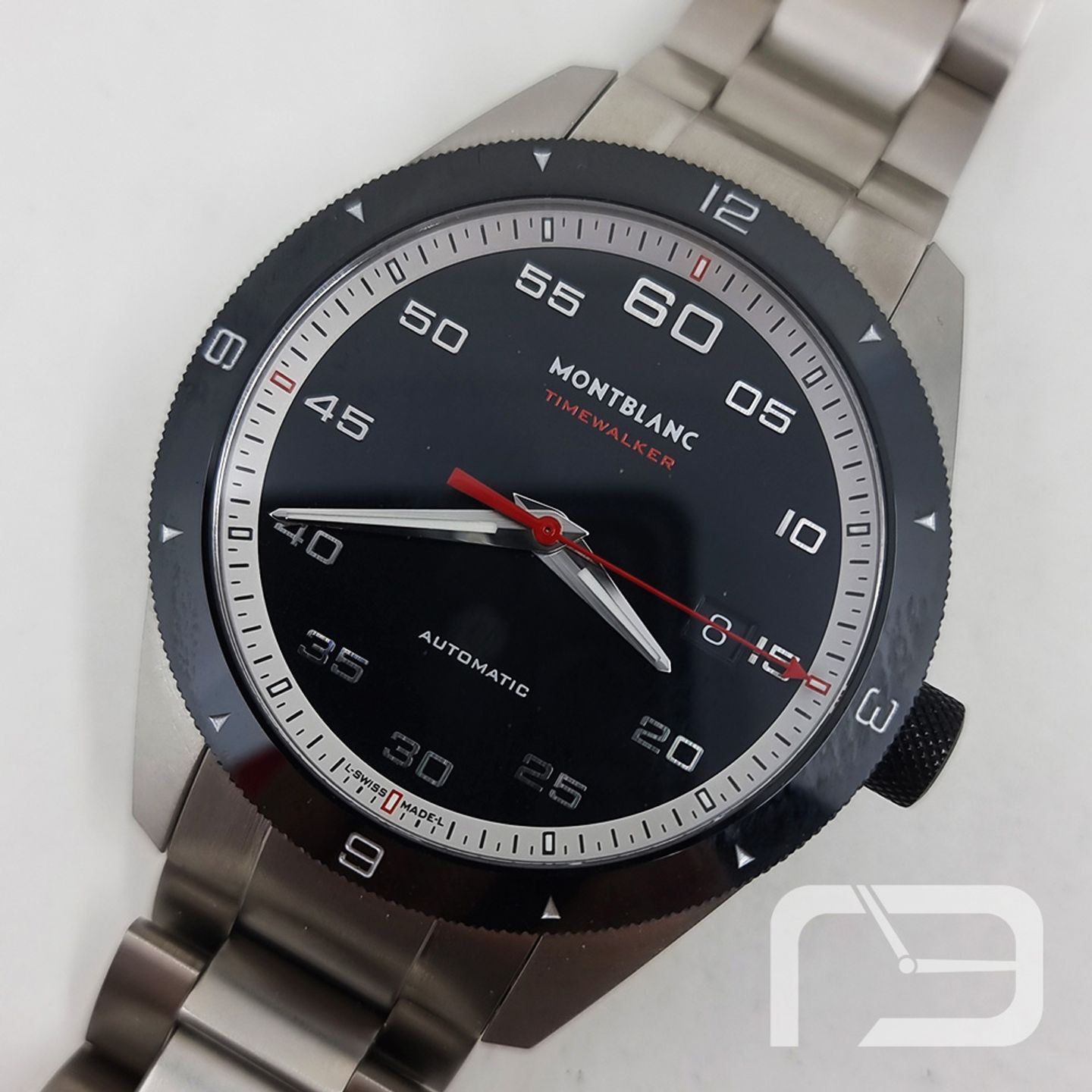 Montblanc Timewalker 116060 (2024) - Zwart wijzerplaat 41mm Staal (1/8)