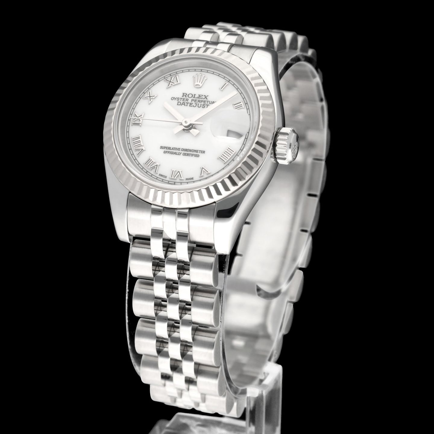 Rolex Lady-Datejust 179174 (2006) - White dial 26 mm Steel case (2/8)