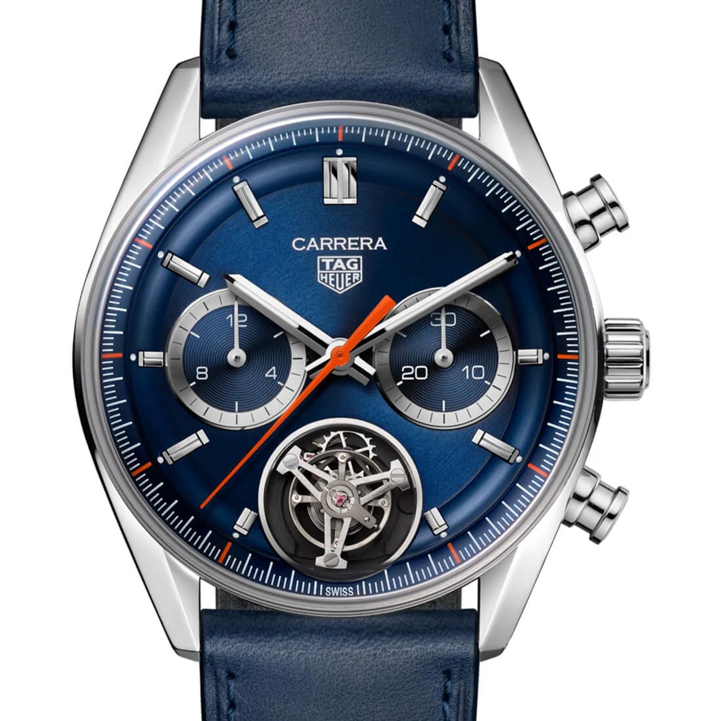 TAG Heuer Carrera CBS5010.FC6543 (2024) - Blauw wijzerplaat 42mm Staal (2/3)