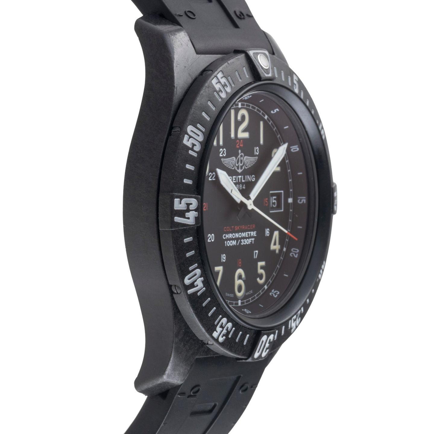 Breitling Colt Skyracer X74320E4/BF87 (Unknown (random serial)) - Black dial 45 mm Plastic case (7/8)