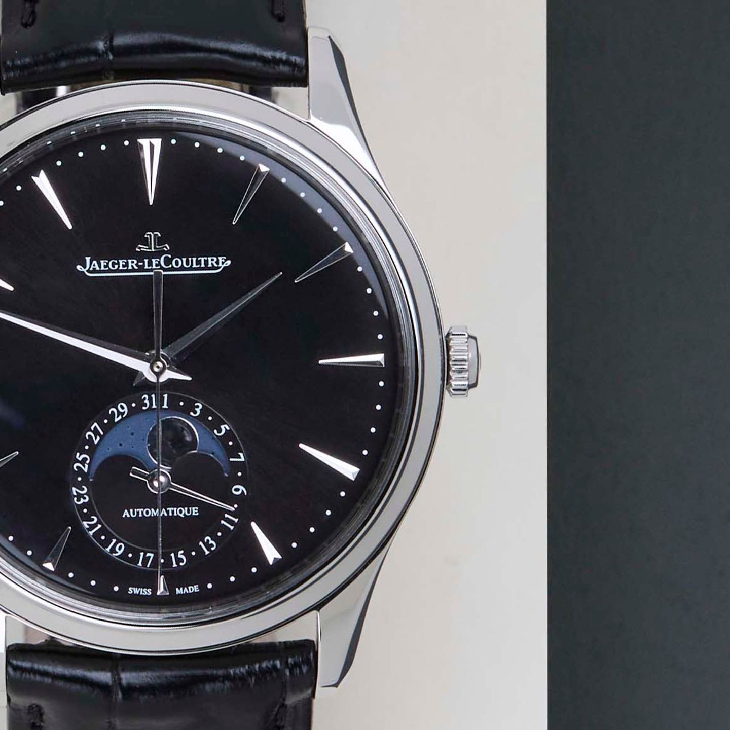 Jaeger-LeCoultre Master Ultra Thin Moon Q1368471 (2021) - Black dial 39 mm Steel case (5/8)