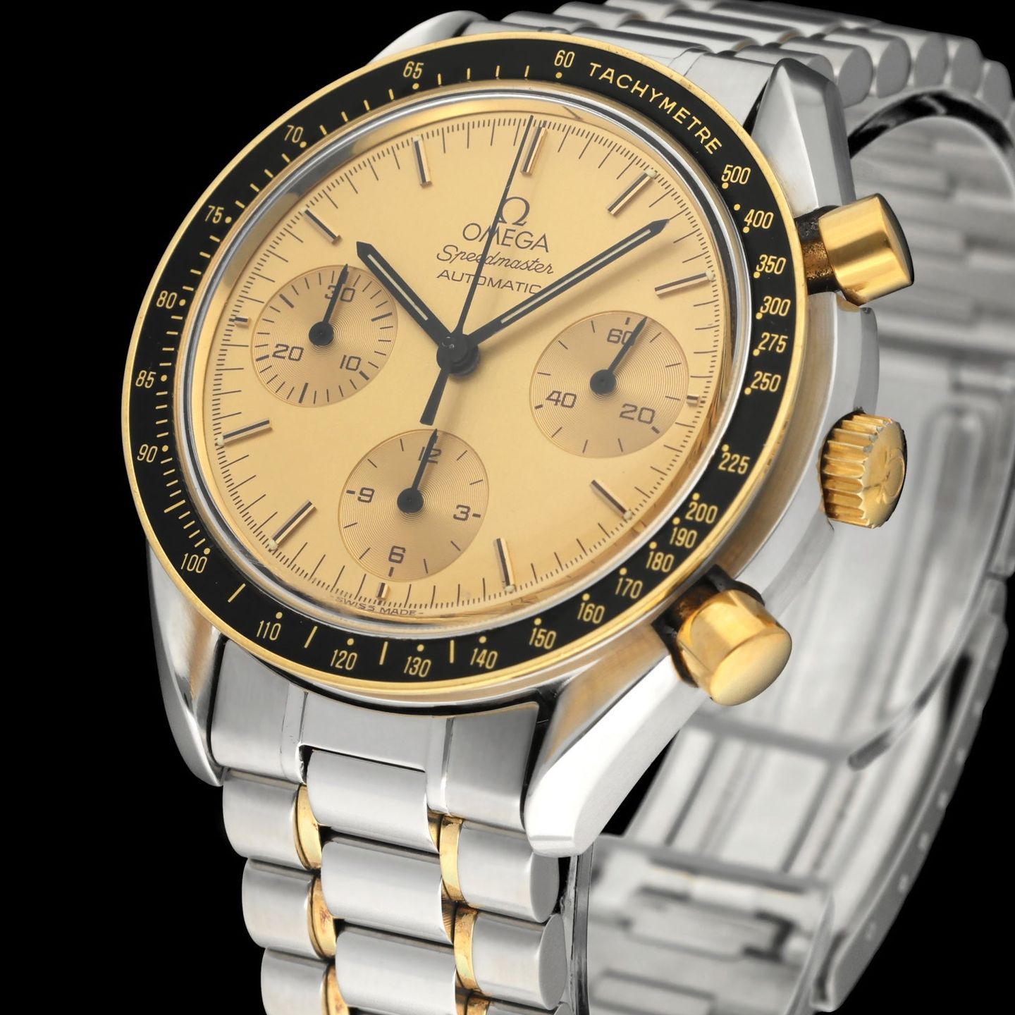 Omega Speedmaster 3310.10 (1993) - 39 mm Gold/Steel case (7/8)