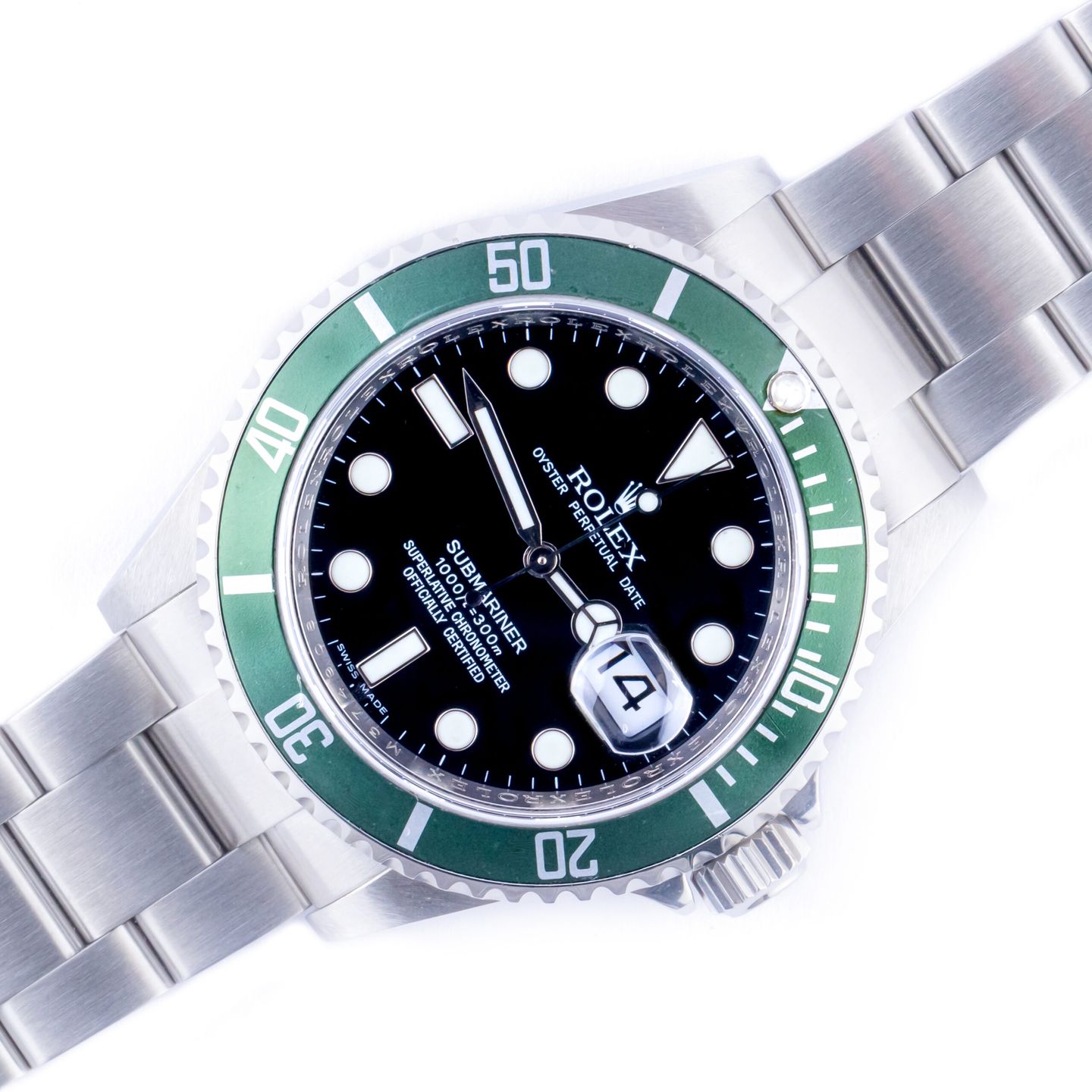 Rolex Submariner Date 16610LV (2008) - Black dial 40 mm Steel case (1/8)