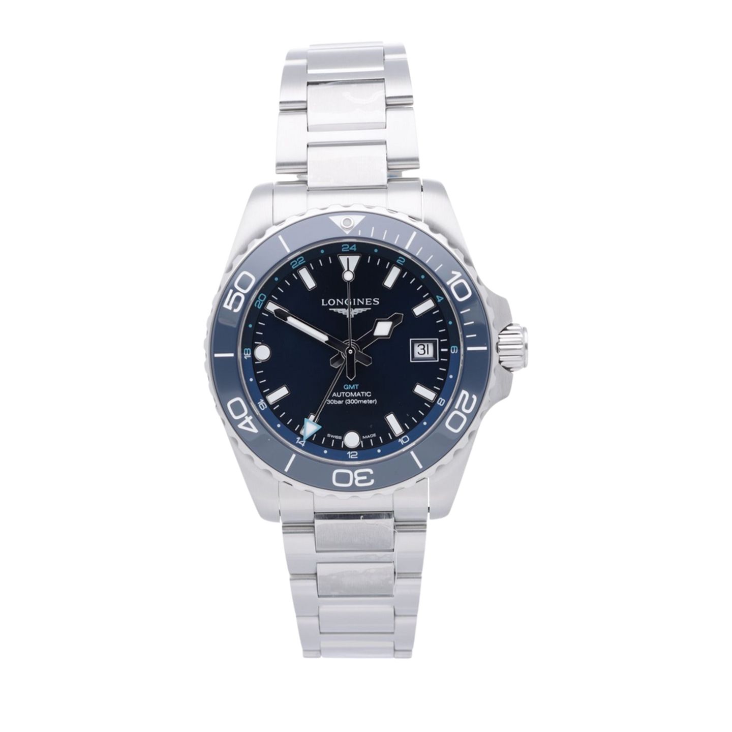 Longines HydroConquest L3.790.4.96.6 (2026) - Blauw wijzerplaat 41mm Staal (1/7)