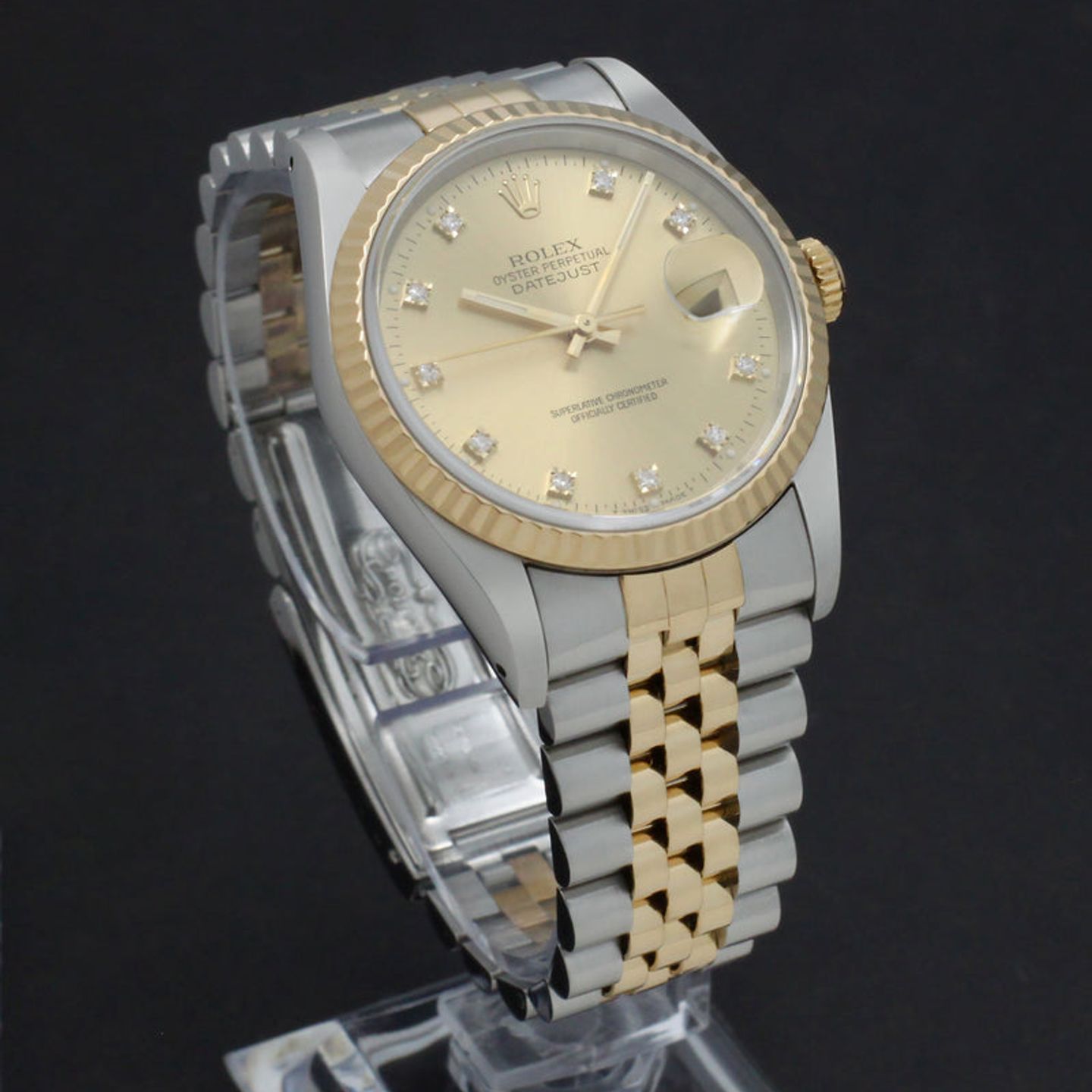 Rolex Datejust 36 16233 (1990) - Goud wijzerplaat 36mm Goud/Staal (4/7)