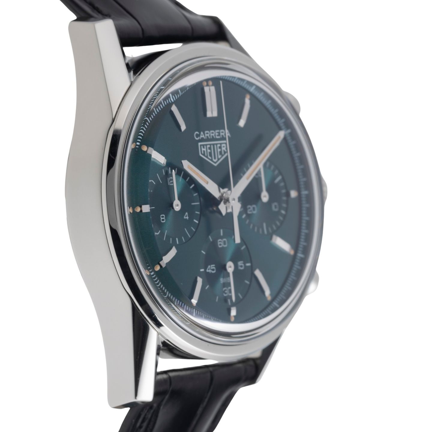 TAG Heuer Carrera CBK221F.FC6479 (Unknown (random serial)) - Green dial 39 mm Steel case (7/8)