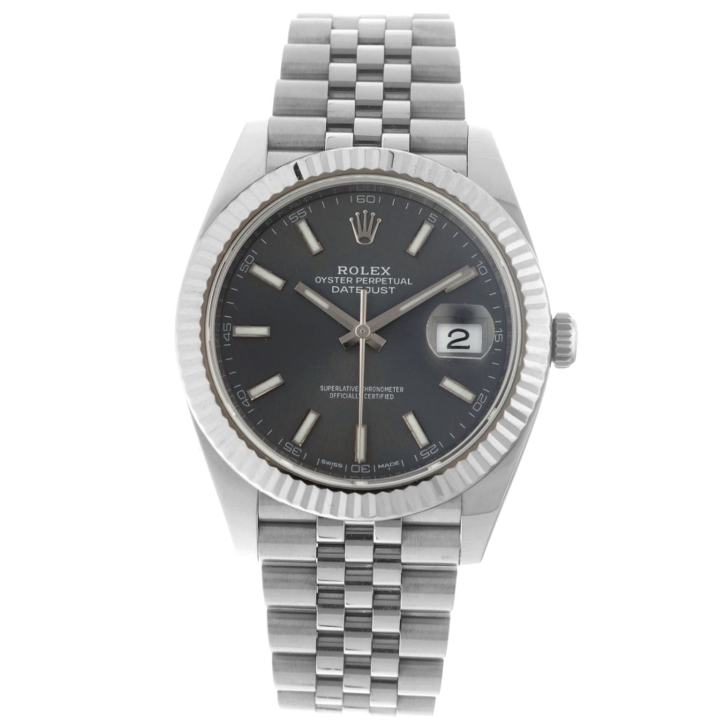 Rolex Datejust 41 126334 (2017) - Grijs wijzerplaat 41mm Staal (1/6)