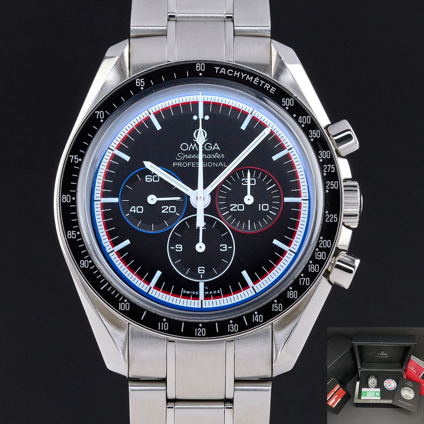 Omega Speedmaster Professional Moonwatch 311.30.42.30.01.003 (2018) - Zwart wijzerplaat 42mm Staal (1/8)