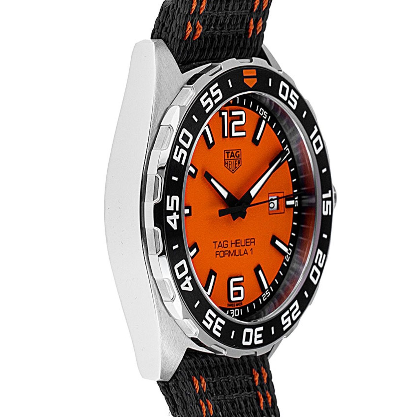 TAG Heuer Formula 1 Quartz WAZ101A.FC8305 (2025) - Oranje wijzerplaat 43mm Staal (5/7)