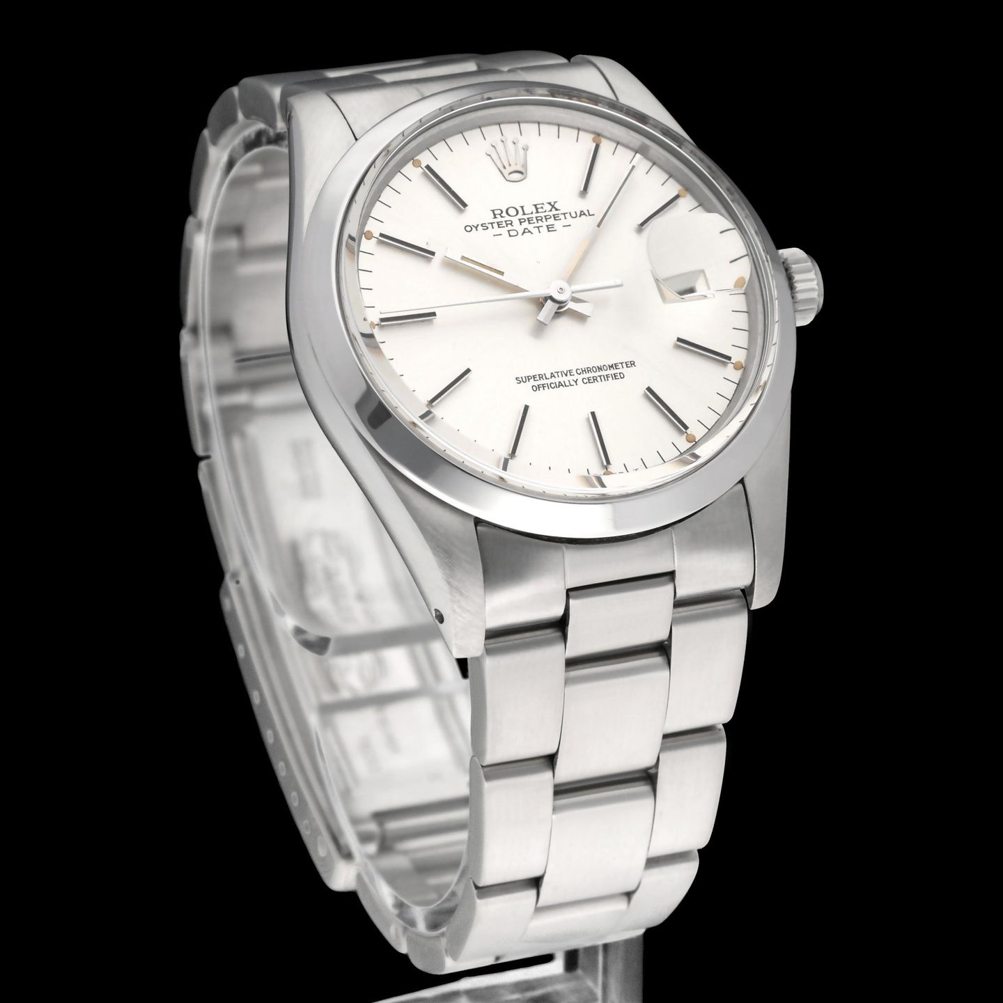 Rolex Oyster Perpetual Date 15000 (1981) - Silver dial 34 mm Steel case (3/7)