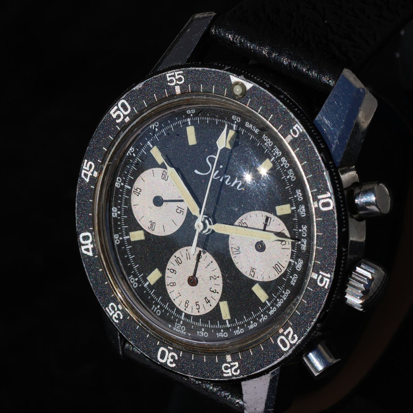 Sinn 103 Unknown (1970) - Zwart wijzerplaat 41mm Staal (3/5)