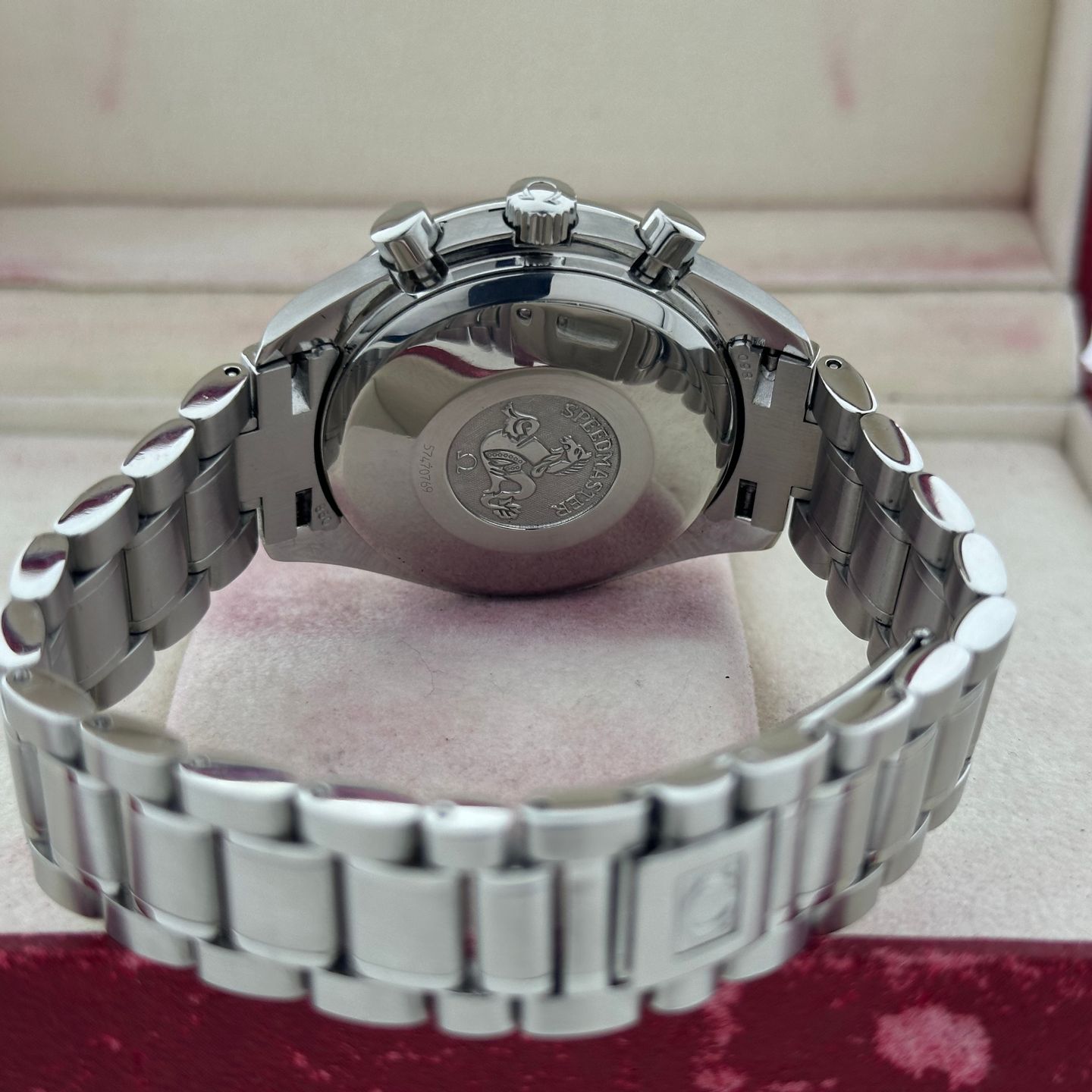 Omega Speedmaster Date 3513.51 (2001) - Zwart wijzerplaat 39mm Staal (5/8)