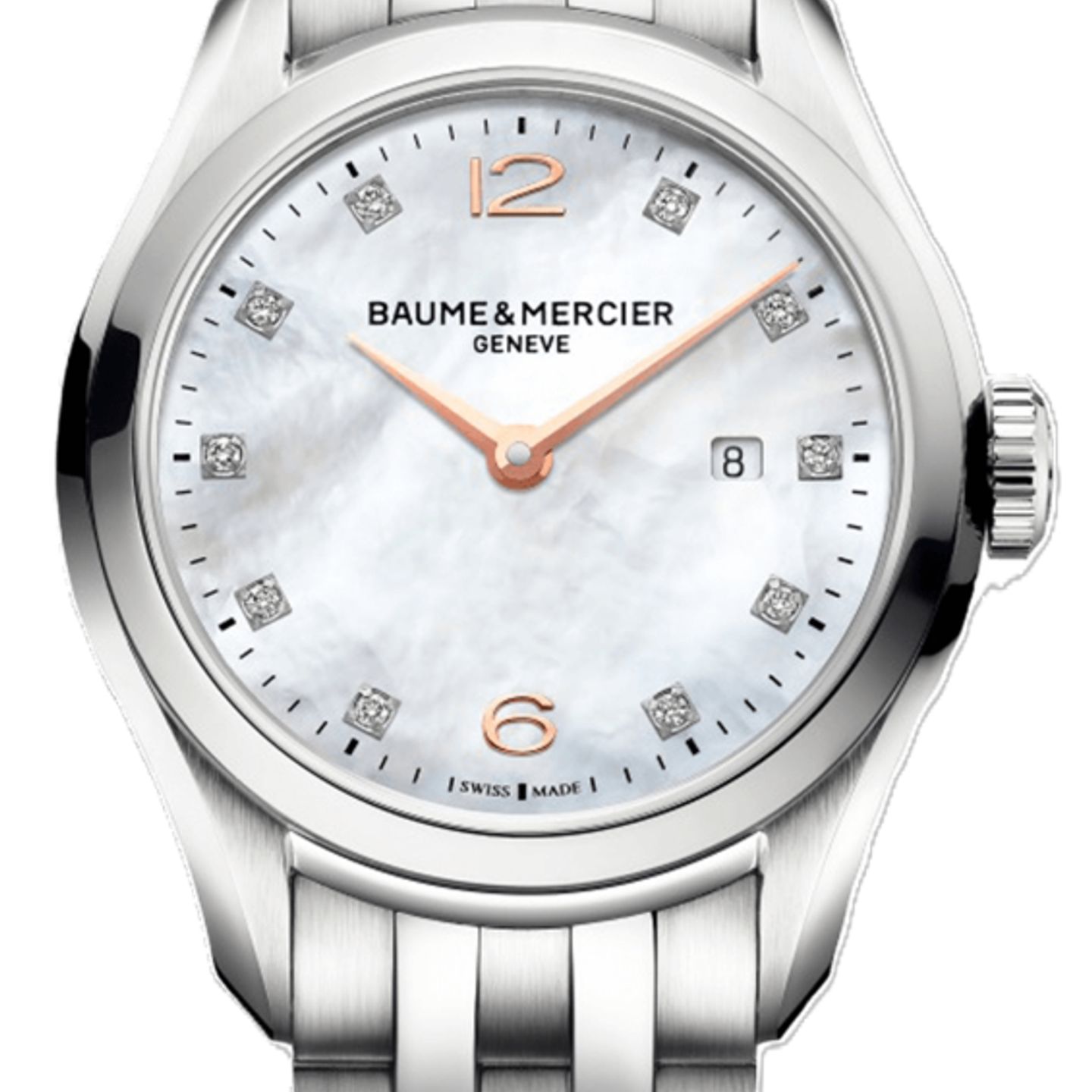 Baume & Mercier Clifton M0A10176 (2025) - Parelmoer wijzerplaat 30mm Staal (1/1)