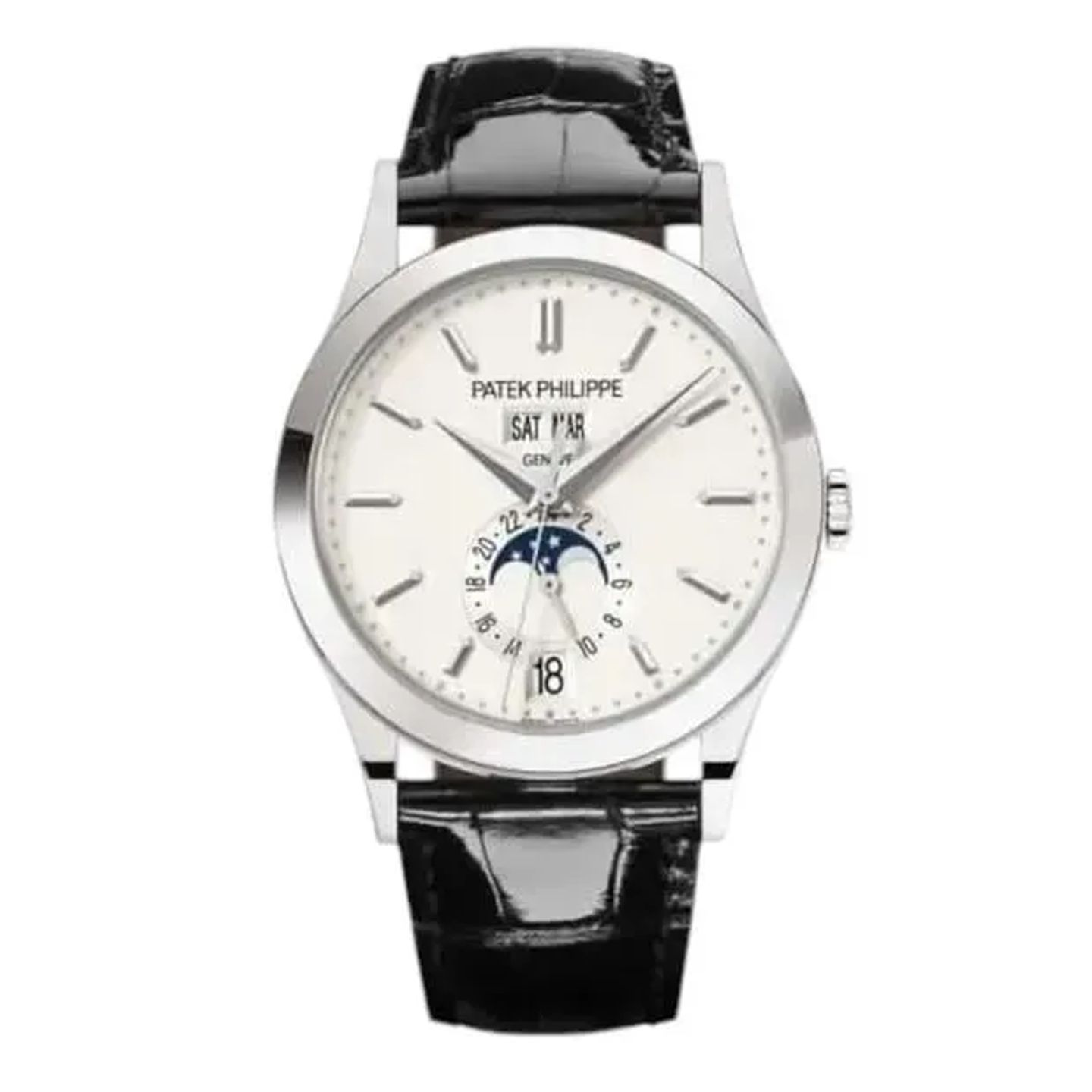 Patek Philippe Annual Calendar 5396G-011 (2024) - Zilver wijzerplaat 39mm Witgoud (1/6)