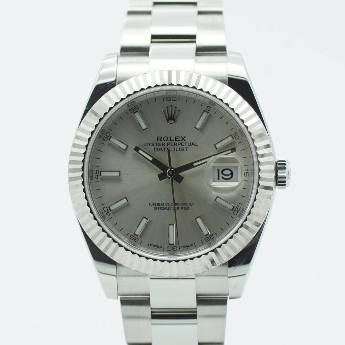 Rolex Datejust 41 126334 (2018) - Zilver wijzerplaat 41mm Staal (2/8)