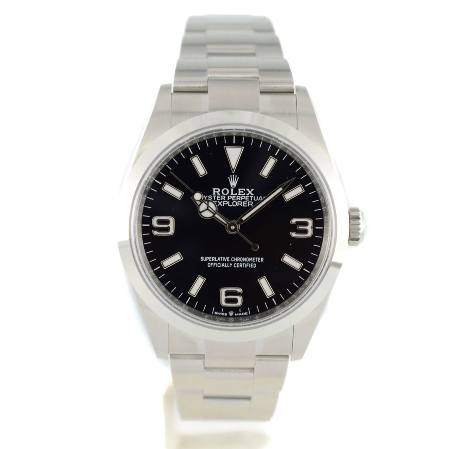 Rolex Explorer 124270 (2024) - Zwart wijzerplaat 36mm Staal (1/7)