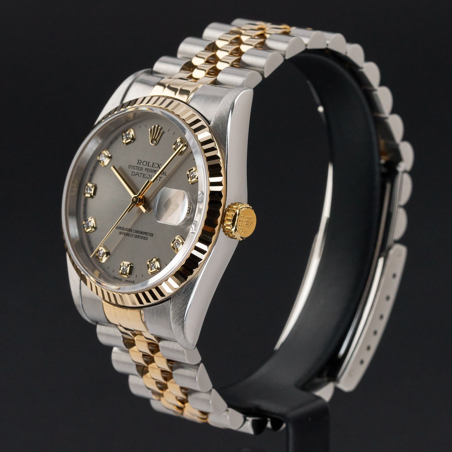 Rolex Datejust 36 16233 (1996) - 36 mm Gold/Steel case (4/8)