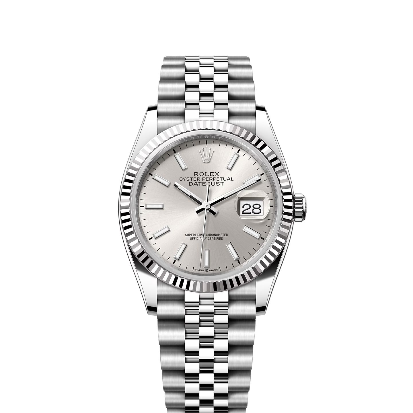 Rolex Datejust 36 126234 (2024) - Silver dial 36 mm Steel case (1/8)