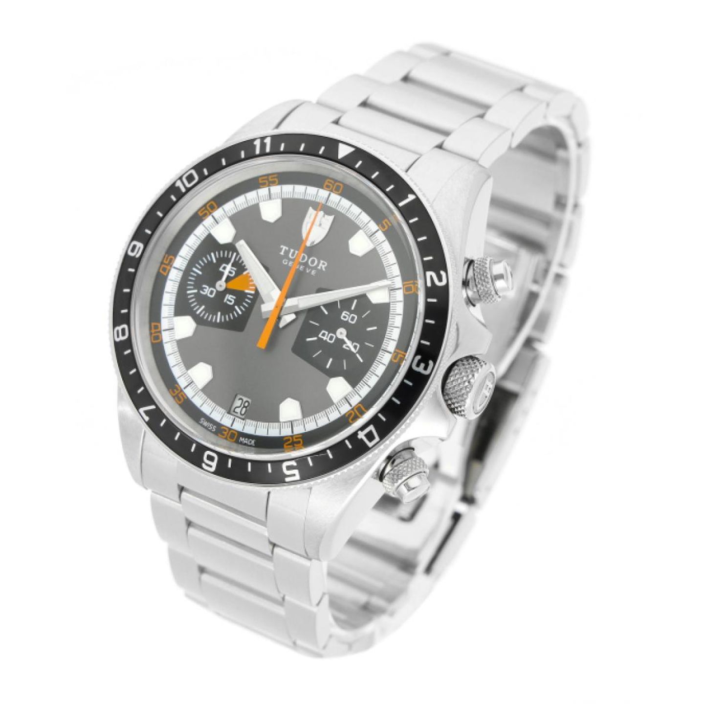 Tudor Heritage Chrono 70330N (2017) - Grijs wijzerplaat 42mm Staal (2/5)