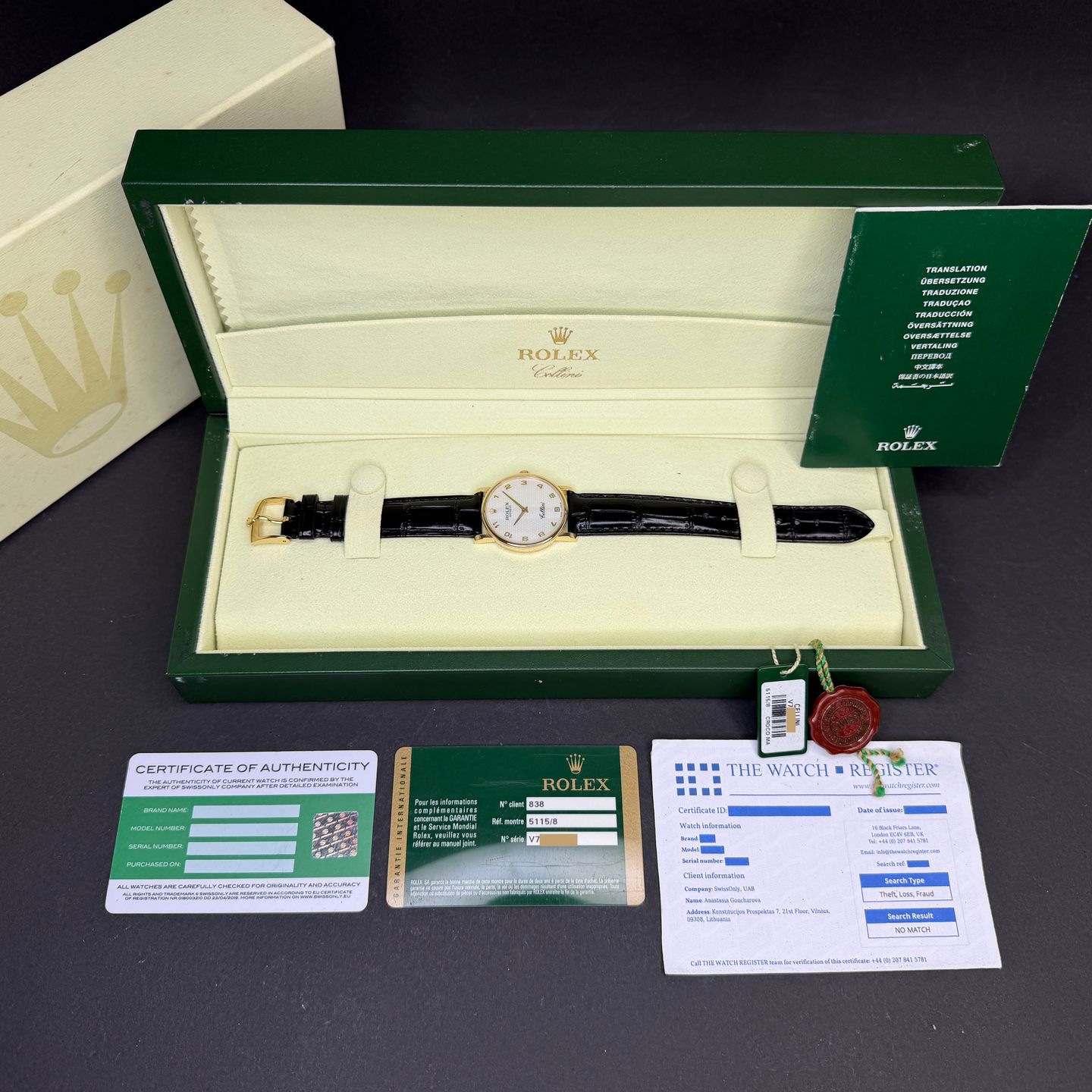 Rolex Cellini Time 5115 (Unknown (random serial)) - 32 mm Yellow Gold case (3/8)