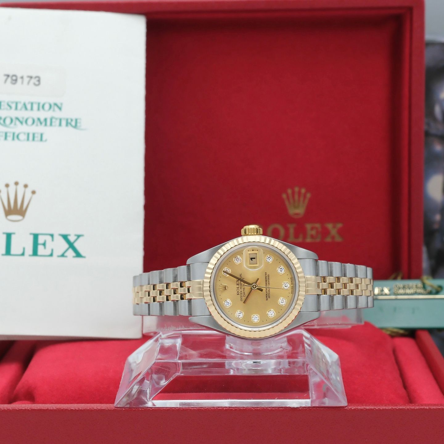 Rolex Lady-Datejust 79173G (2002) - 26 mm Gold/Steel case (3/7)