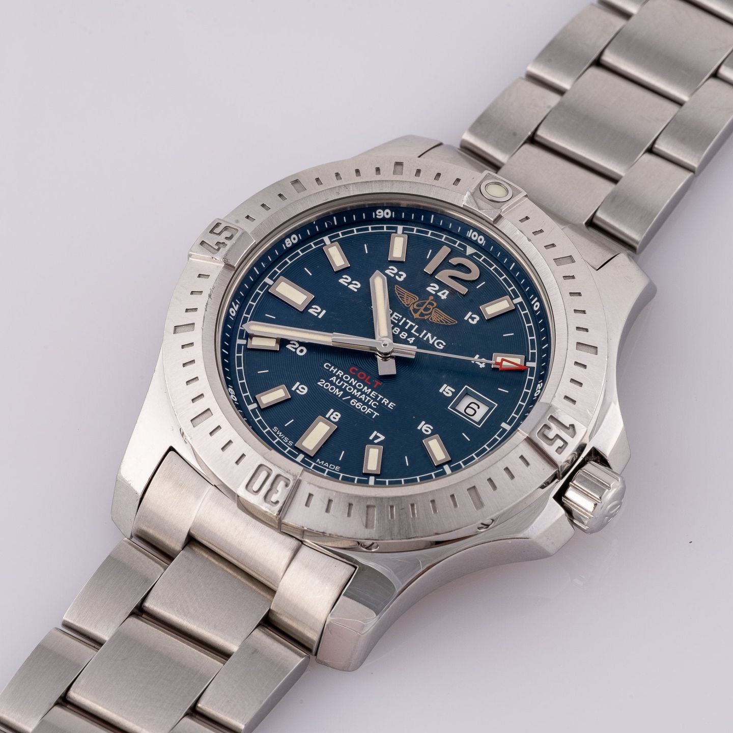 Breitling Colt Automatic A1738811/C906 (2016) - Blue dial 44 mm Steel case (5/8)
