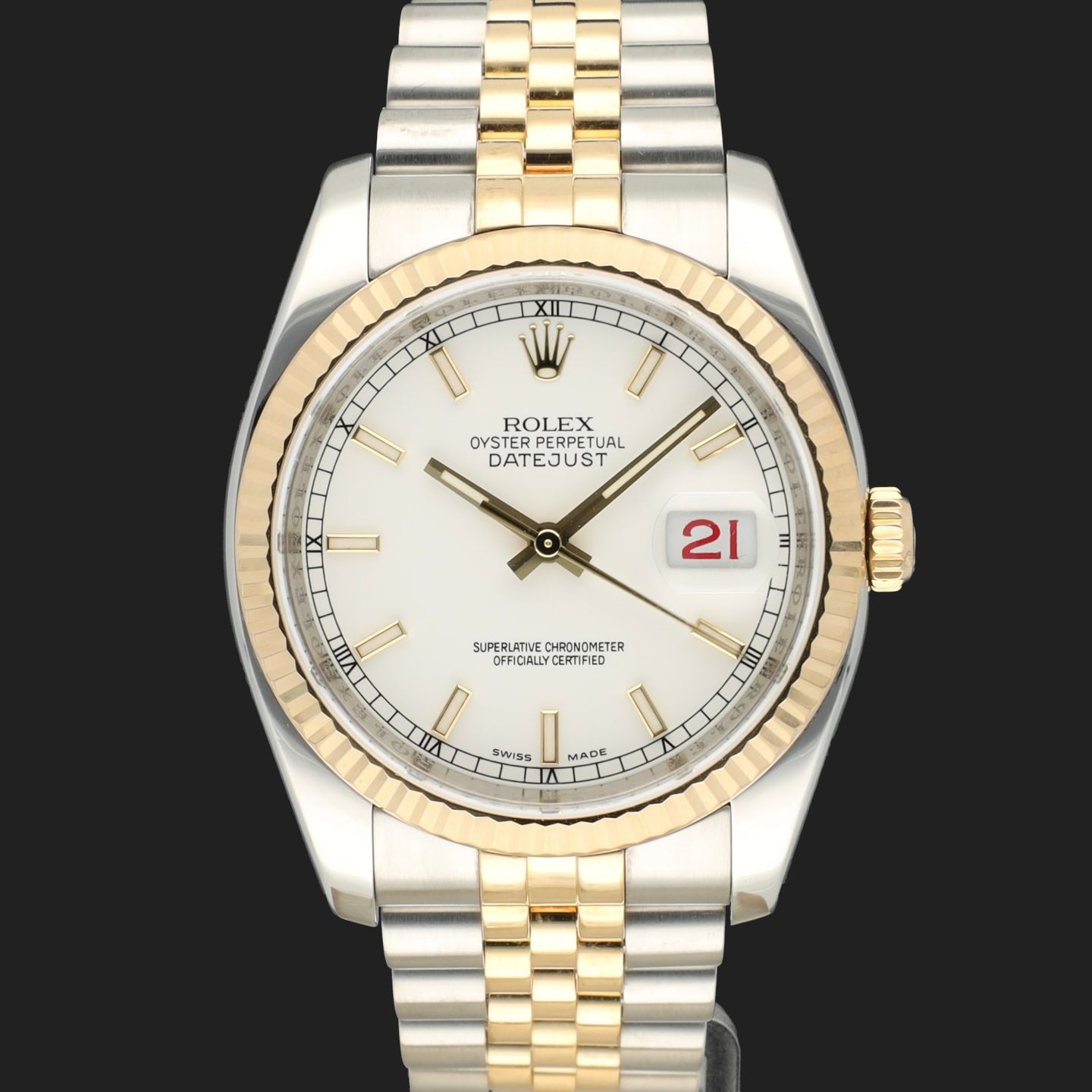 Rolex Datejust 36 116233 (2010) - 36 mm Gold/Steel case (2/8)