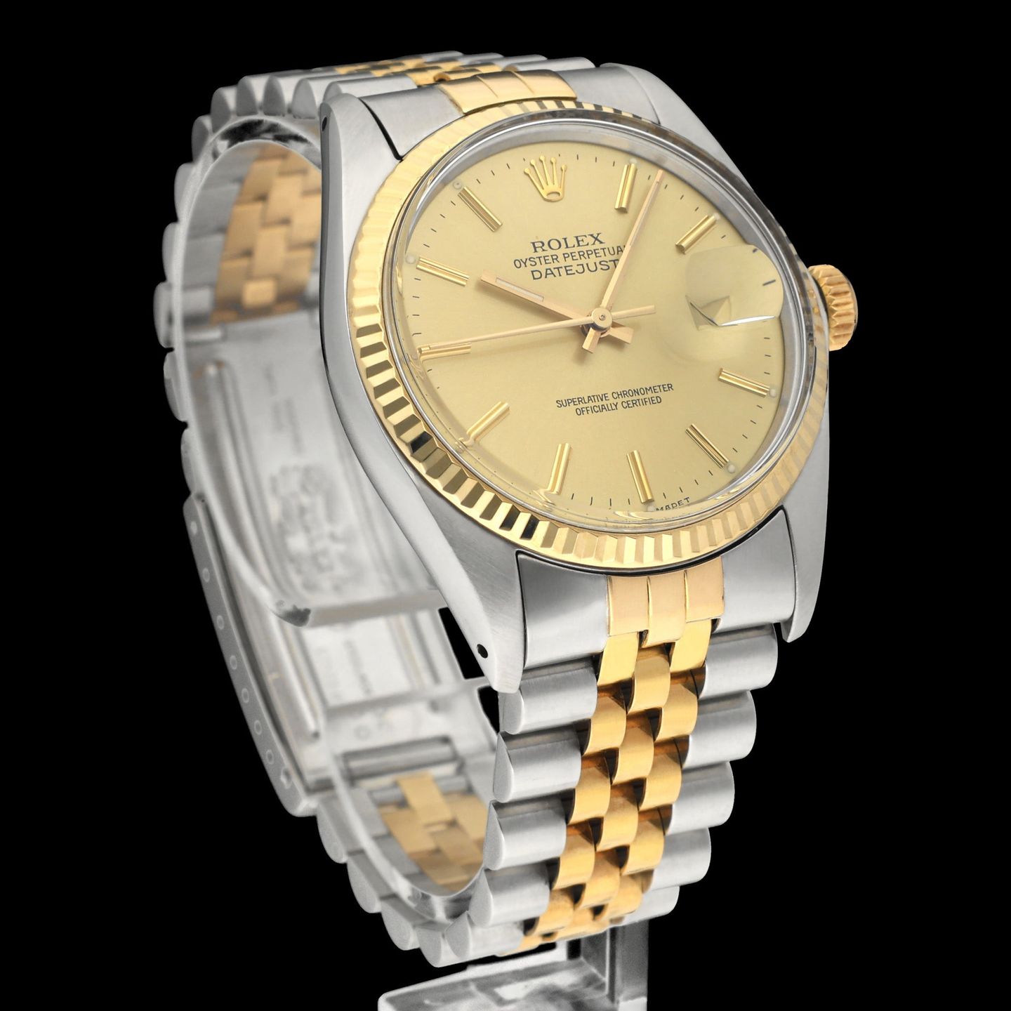 Rolex Datejust 36 16013 (1987) - Champagne dial 36 mm Gold/Steel case (4/8)