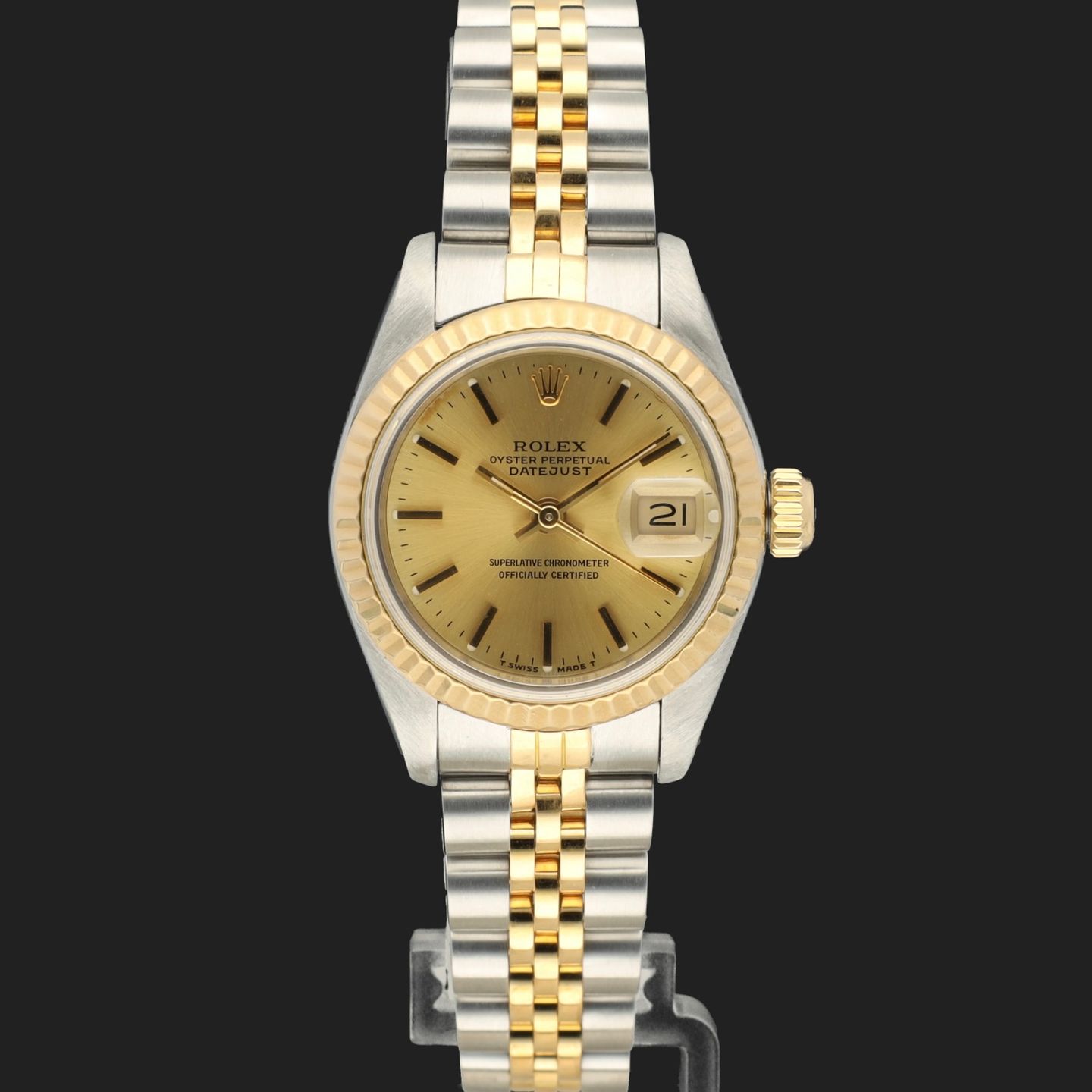 Rolex Lady-Datejust 69173 (1991) - 26mm Goud/Staal (2/8)