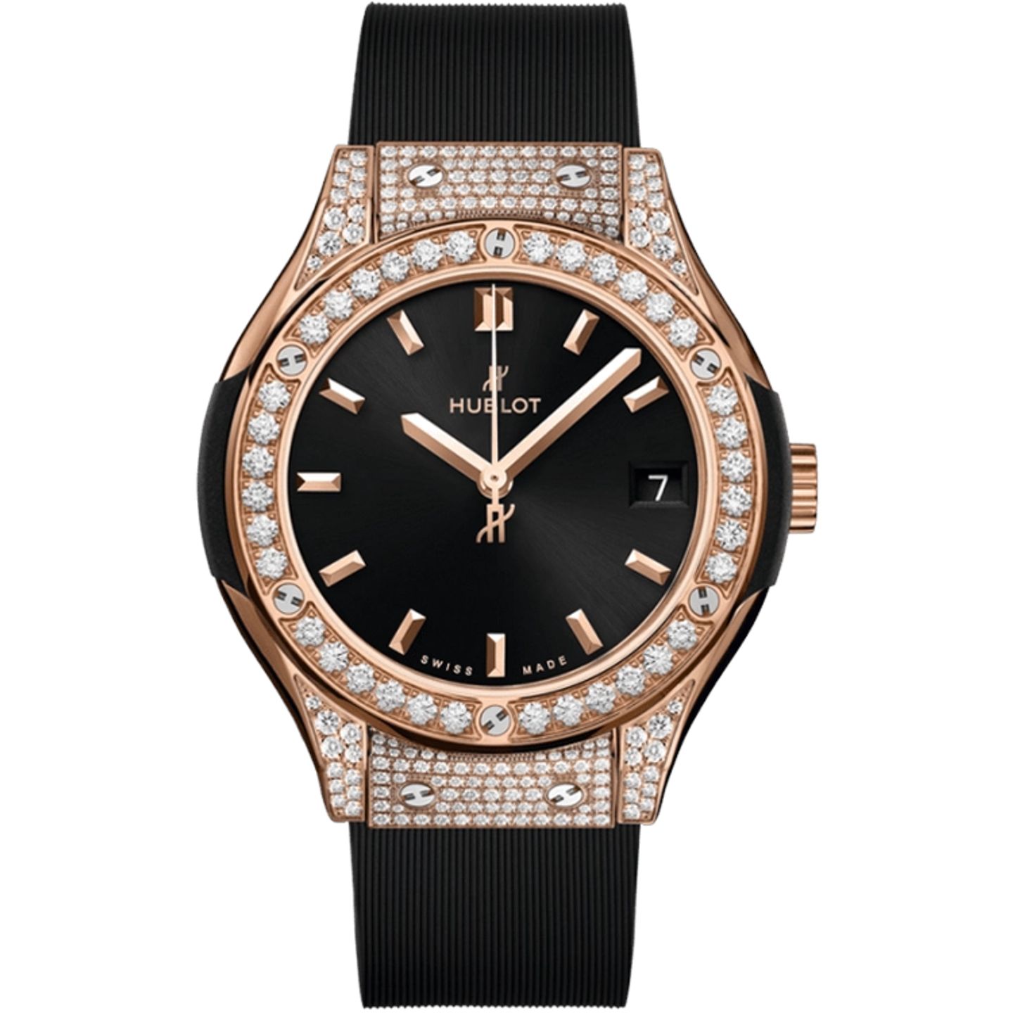 Hublot Classic Fusion 581.OX.1480.RX.1704 (2025) - Black dial 33 mm Rose Gold case (1/1)