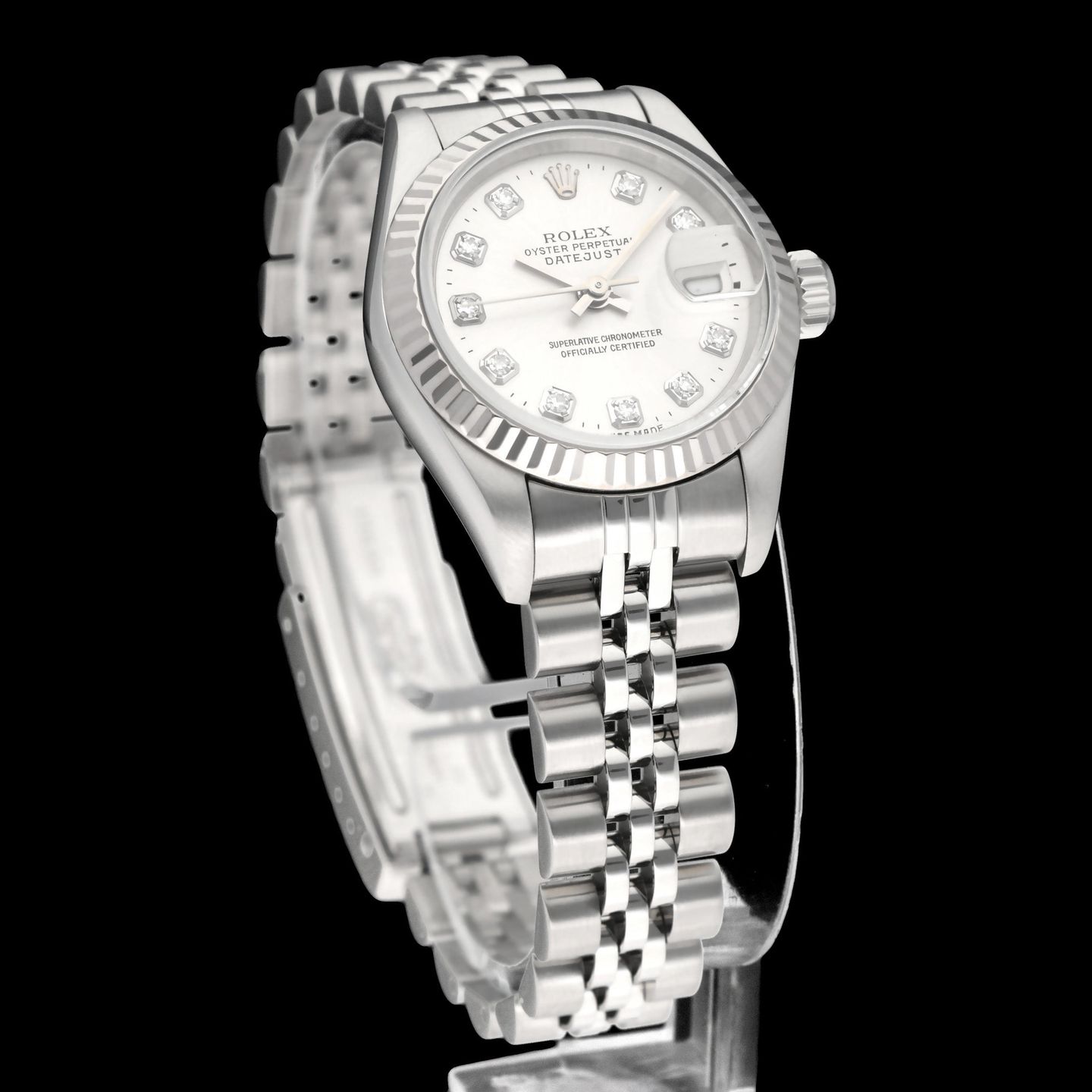 Rolex Lady-Datejust 69174 (1997) - Silver dial 26 mm Steel case (4/8)