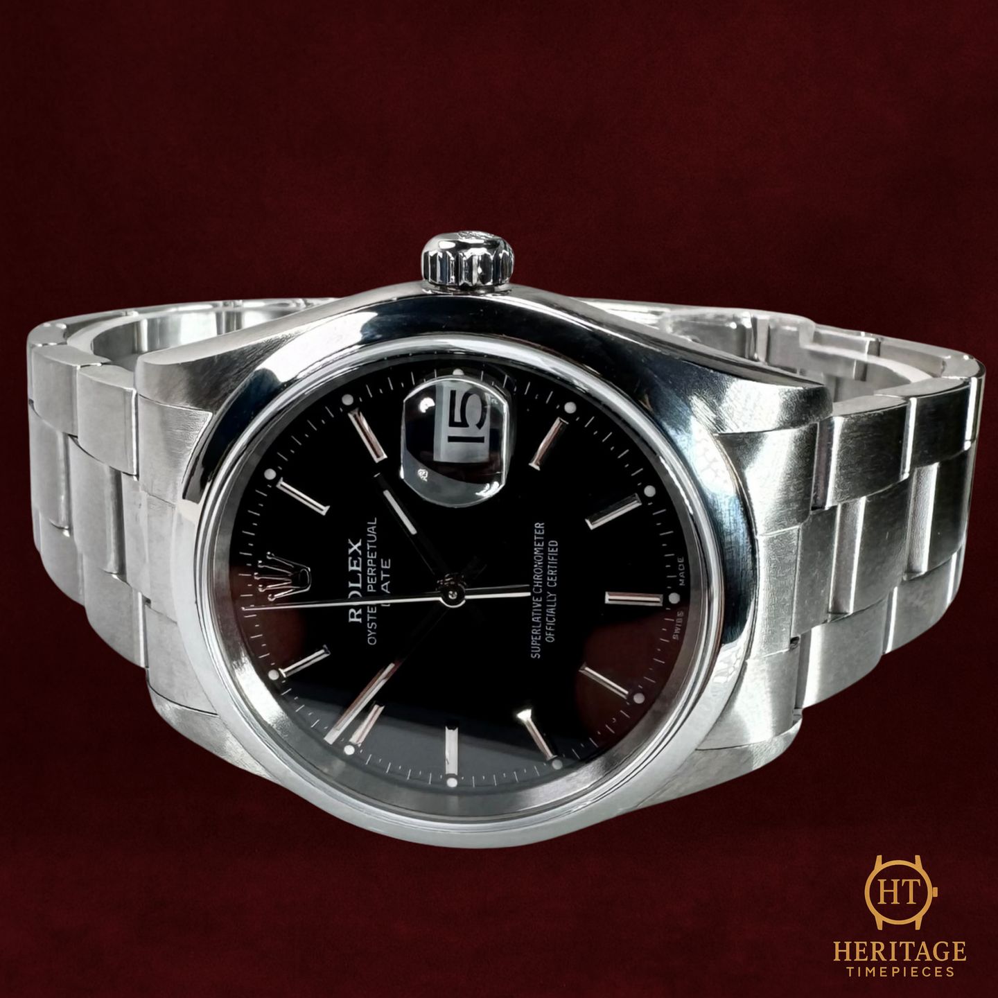 Rolex Oyster Perpetual Date 15200 (2007) - 34 mm Steel case (7/8)