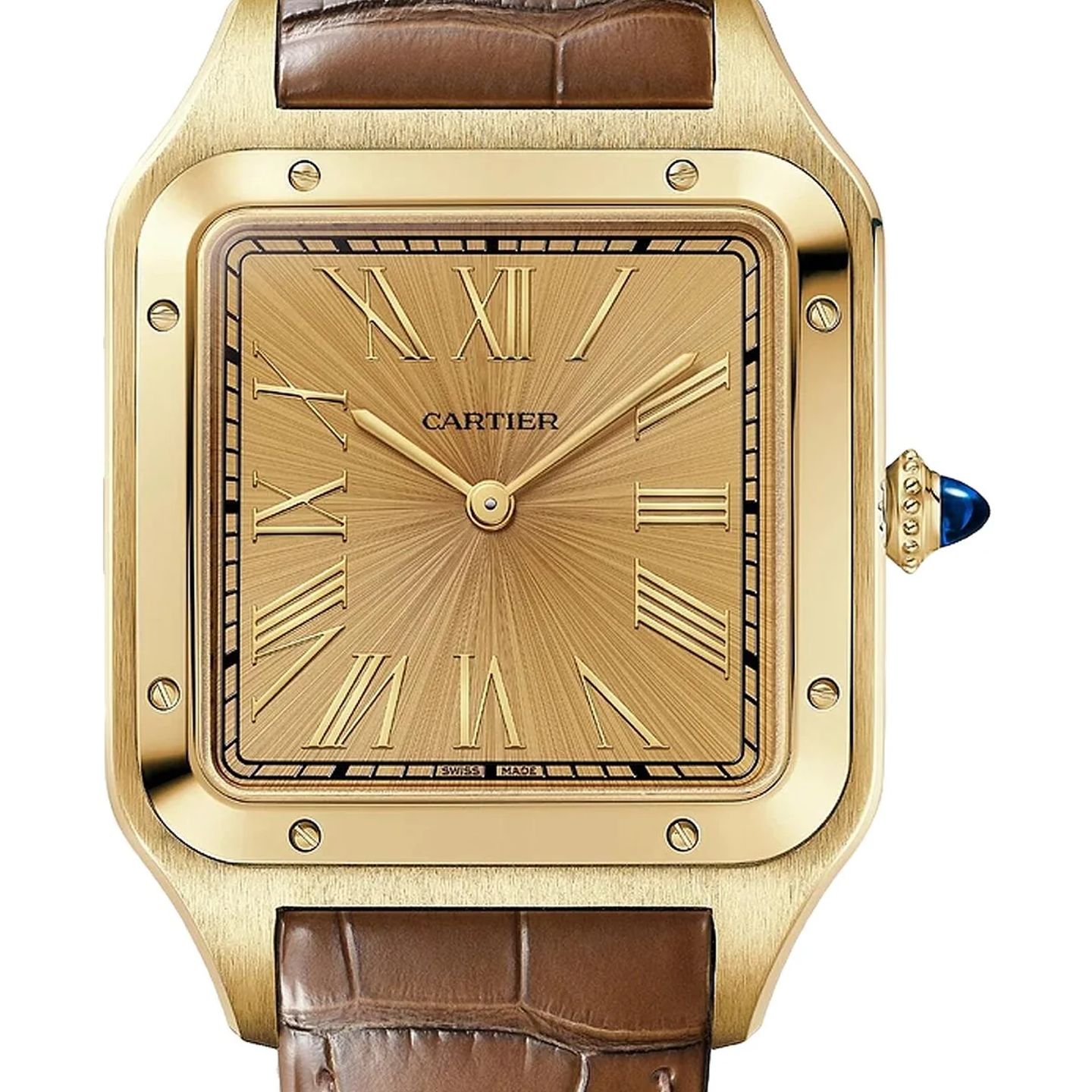 Cartier Santos Dumont WGSA0111 (2026) - Goud wijzerplaat 34mm Geelgoud (1/1)