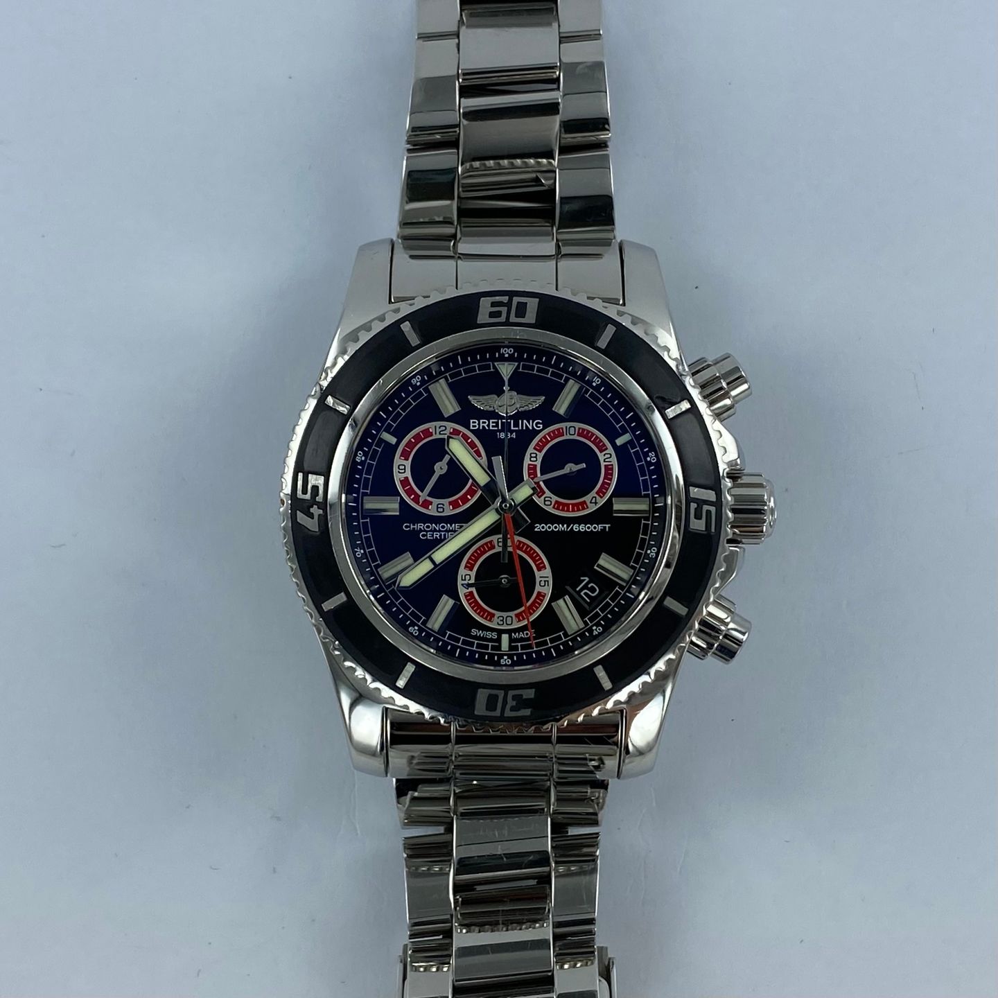 Breitling Superocean Chronograph M2000 A73310A8 (2012) - Black dial 46 mm Steel case (5/6)