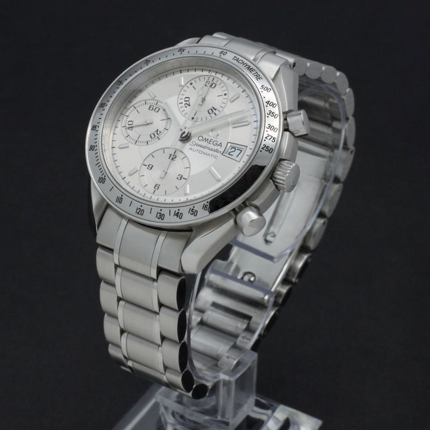 Omega Speedmaster Date 3813.30.00 (2001) - Zilver wijzerplaat 39mm Staal (5/7)