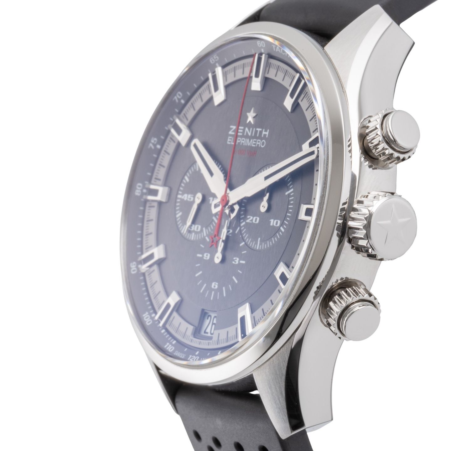 Zenith El Primero Sport 03.2280.400/91.R576 (2015) - Grijs wijzerplaat 45mm Staal (6/8)