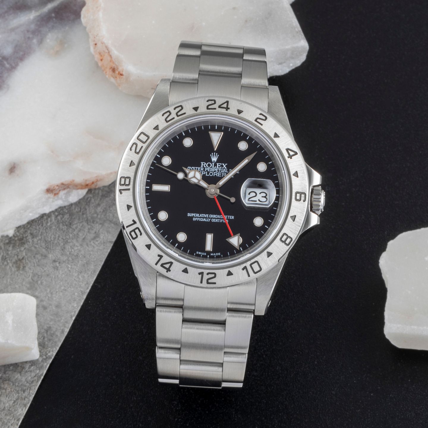 Rolex Explorer II 16570 (Unknown (random serial)) - 40 mm Steel case (1/8)