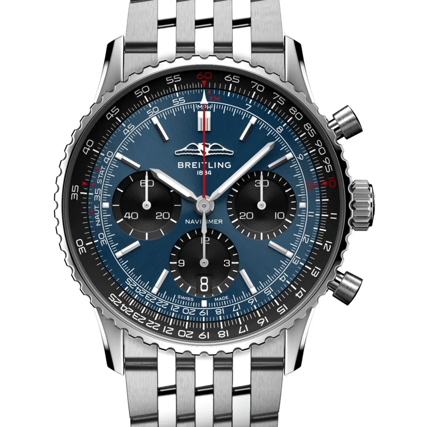 Breitling Navitimer AB0139241C1A1 (2026) - Blauw wijzerplaat 41mm Staal (1/1)