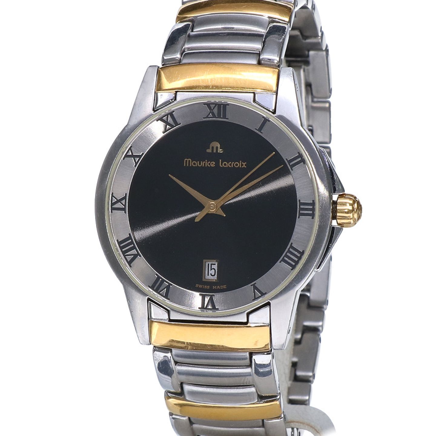 Maurice Lacroix Miros 69743 (2002) - Black dial 35 mm Steel case (1/8)