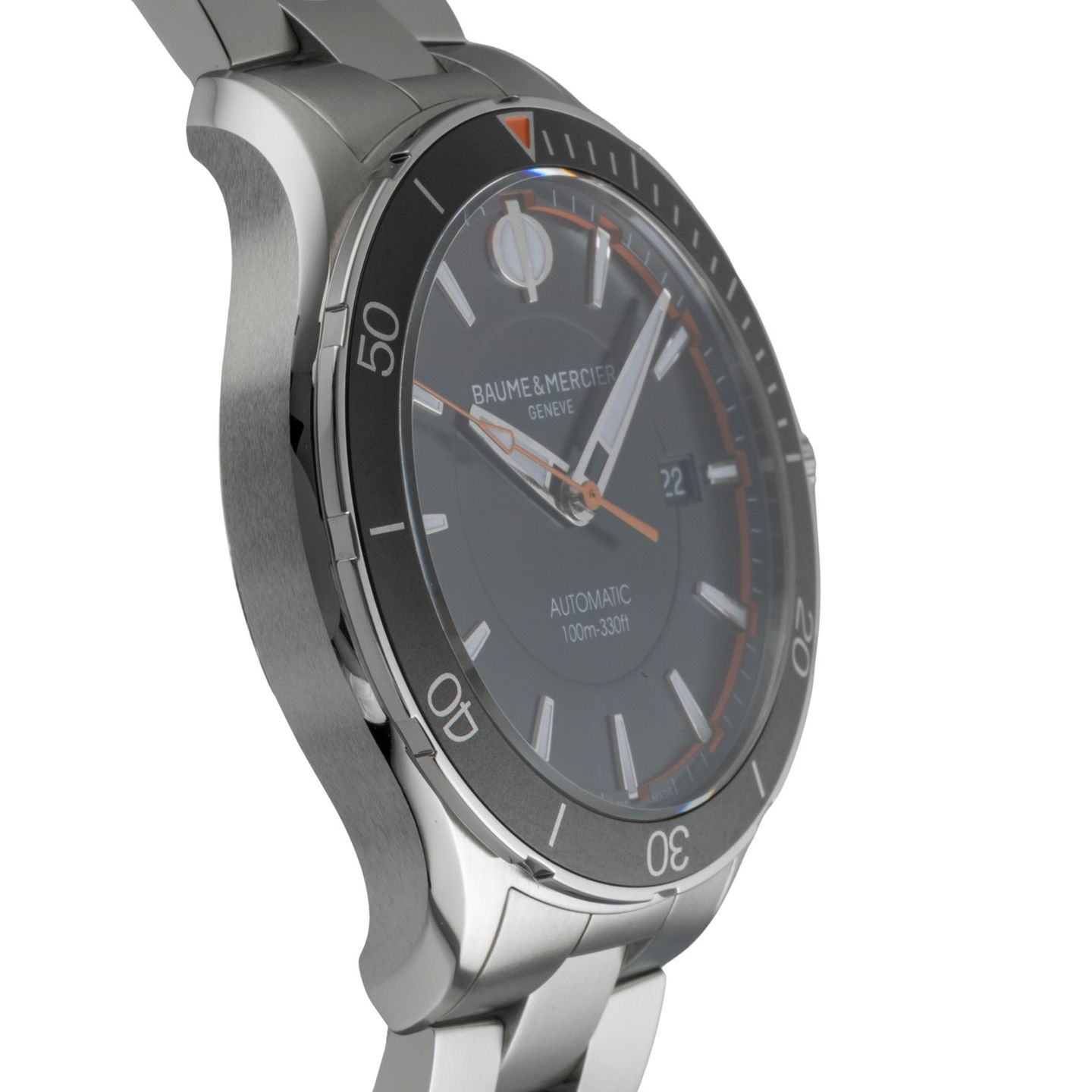 Baume & Mercier Clifton M0A10340 (Onbekend (willekeurig serienummer)) - Zwart wijzerplaat 42mm Staal (7/8)