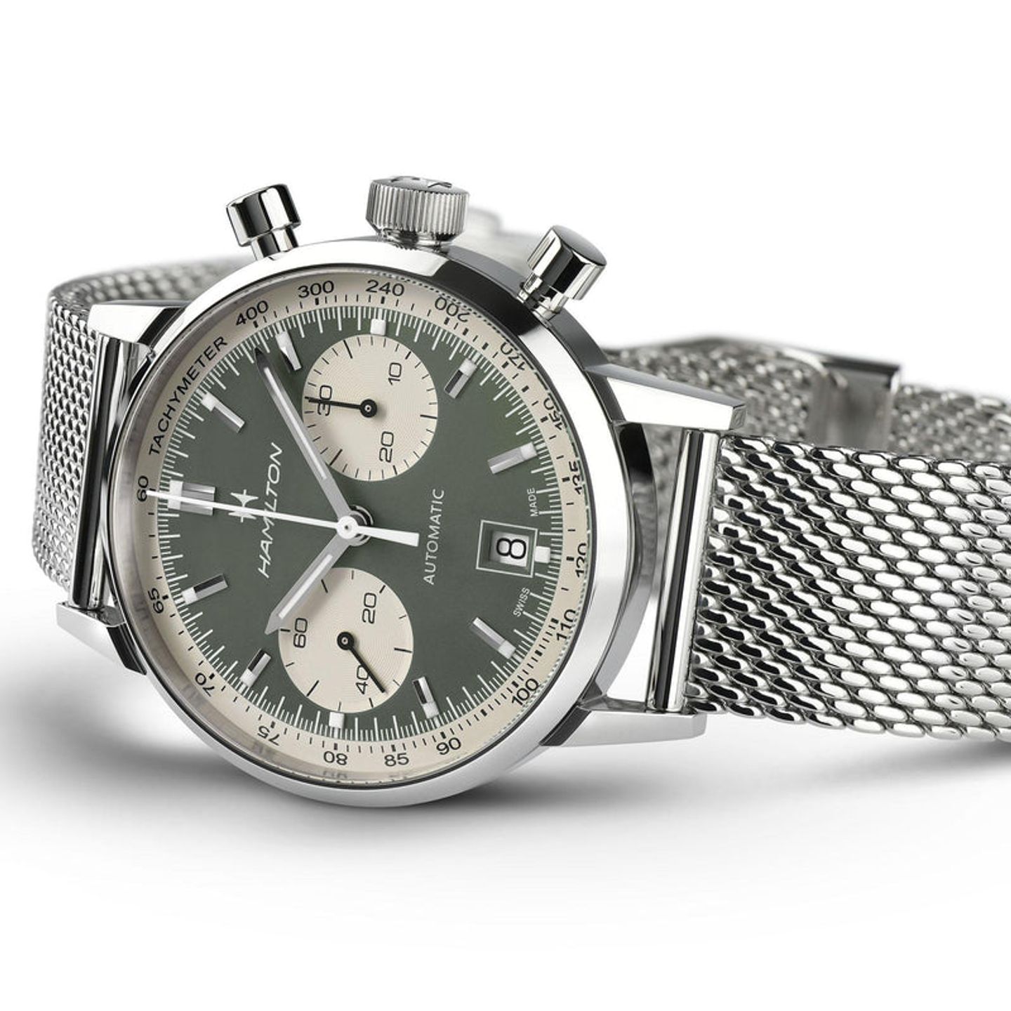 Hamilton Intra-Matic H38416160 (2026) - Groen wijzerplaat 40mm Staal (4/5)