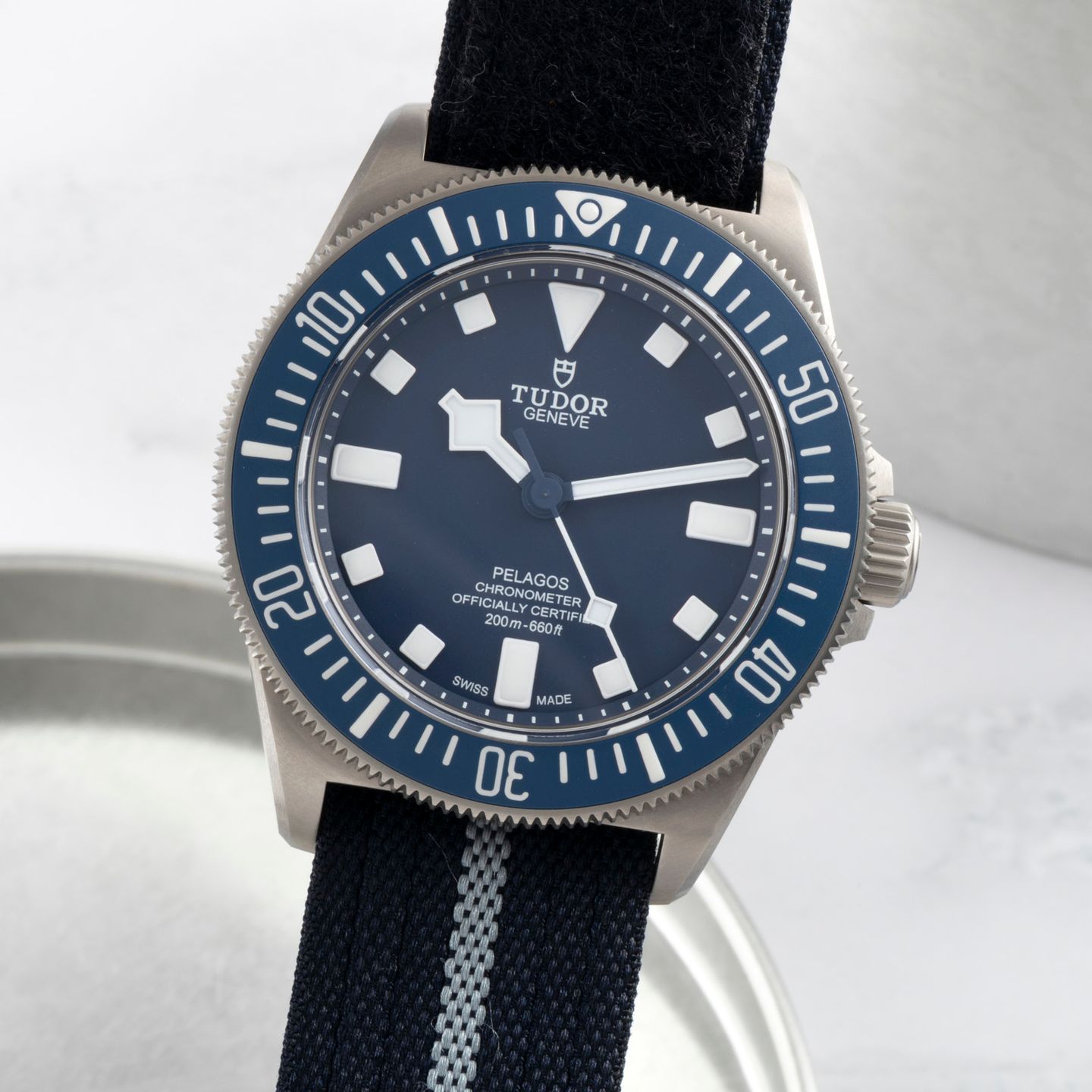 Tudor Pelagos 25707B/21 (Onbekend (willekeurig serienummer)) - Blauw wijzerplaat 42mm Titanium (3/8)