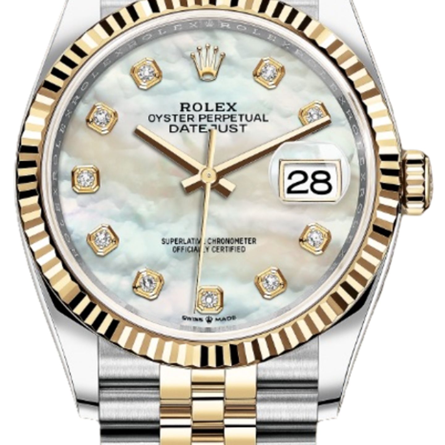 Rolex Datejust 36 126233 (2026) - Pearl dial 36 mm Steel case (1/1)