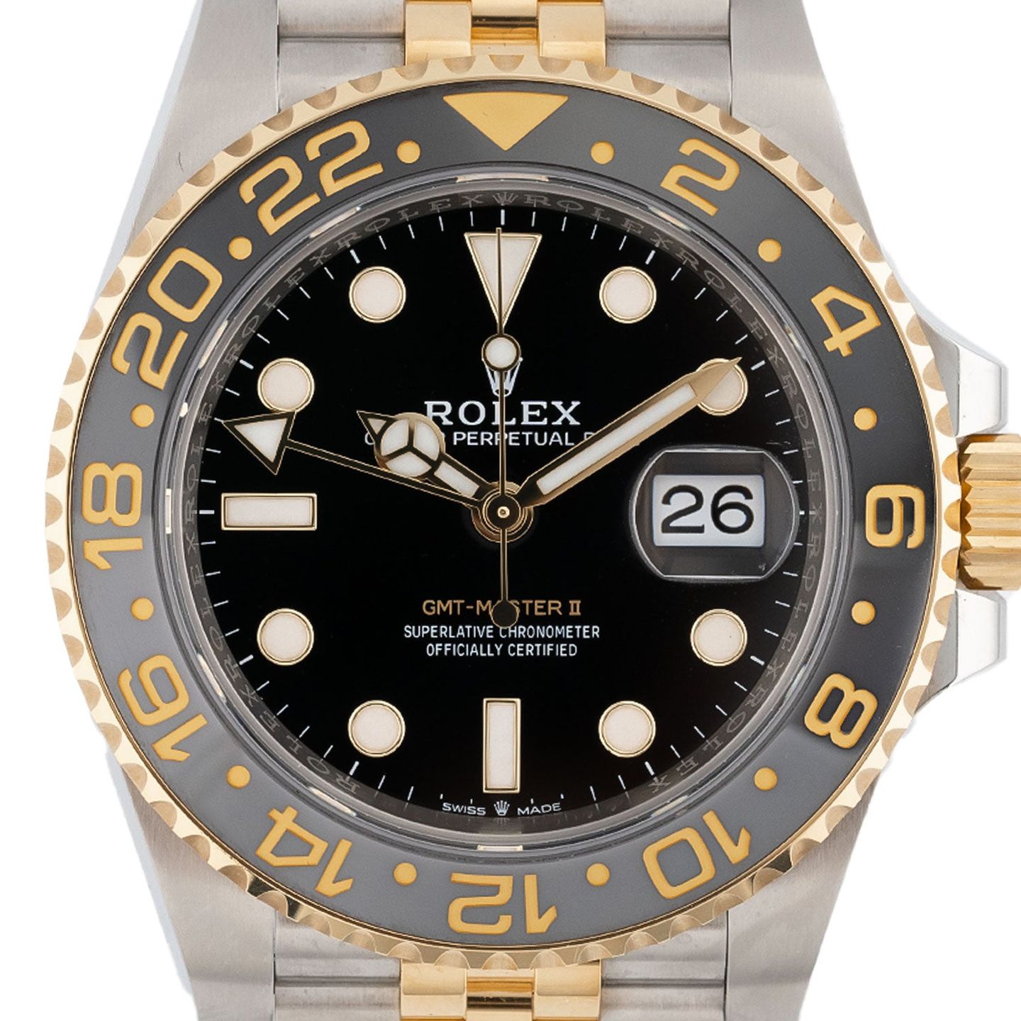 Rolex GMT-Master II 126713GRNR (2023) - Zwart wijzerplaat 40mm Goud/Staal (2/5)