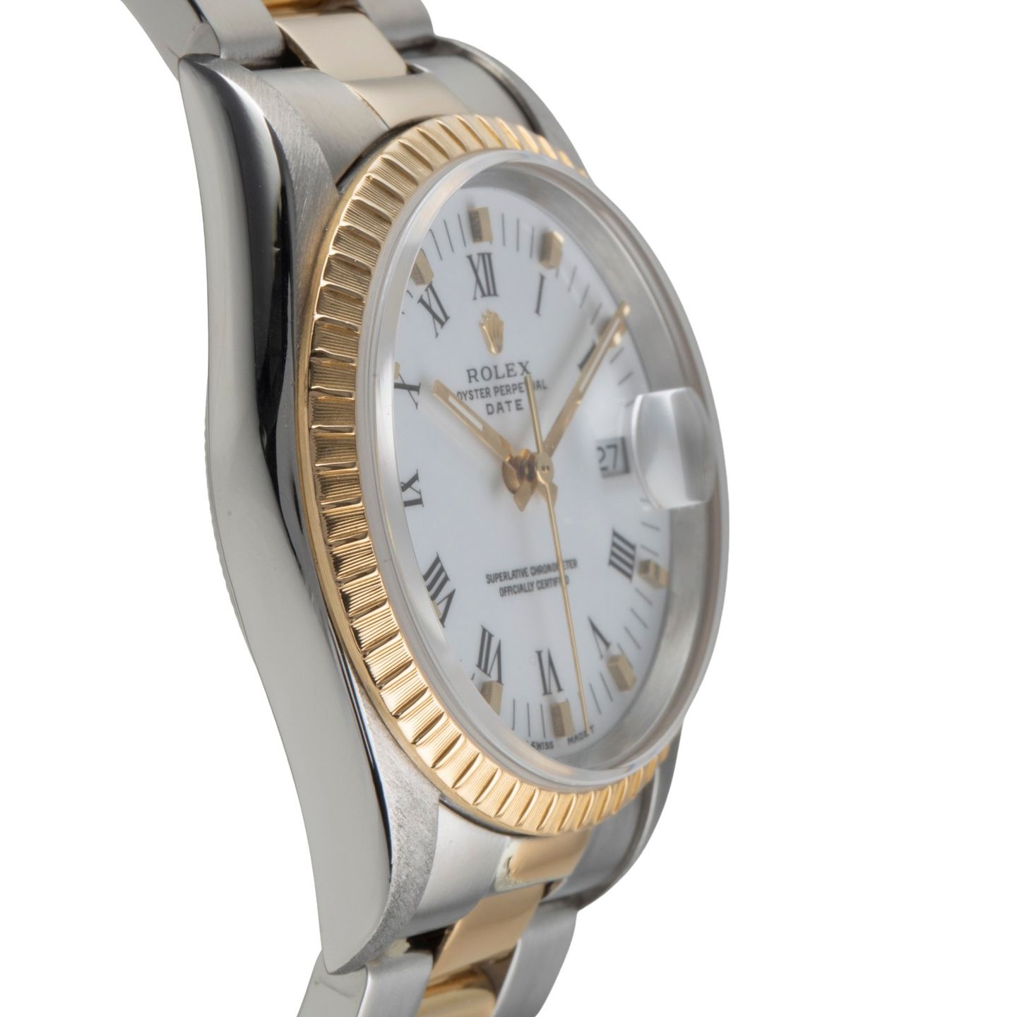 Rolex Oyster Perpetual Date 15223 (Onbekend (willekeurig serienummer)) - 34mm Goud/Staal (7/8)