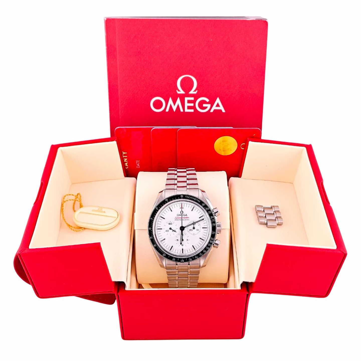 Omega Speedmaster Professional Moonwatch 310.30.42.50.04.001 (Onbekend (willekeurig serienummer)) - Wit wijzerplaat 42mm Staal (8/8)